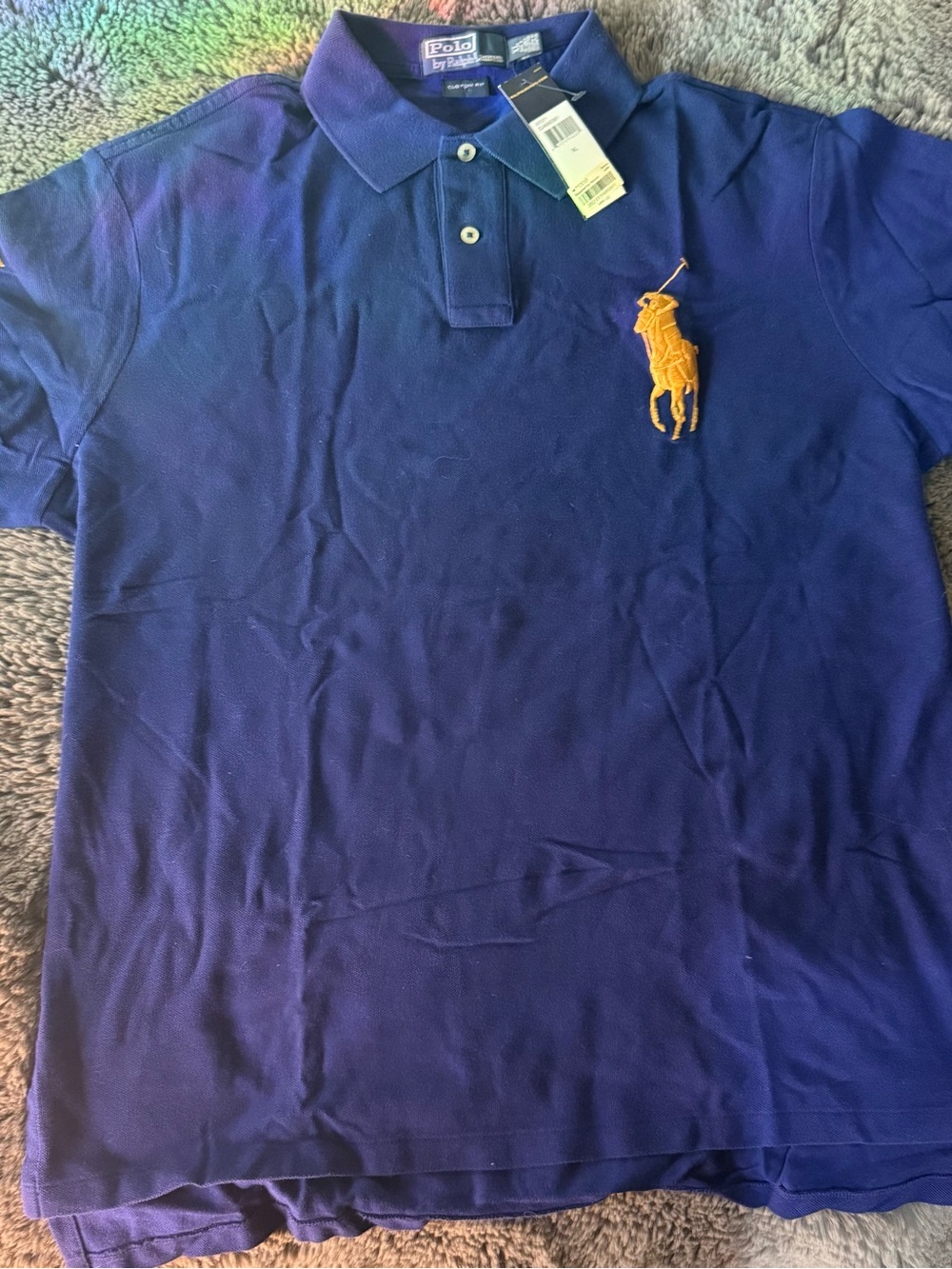 Polo by Ralph Lauren Royal Blue Polo with Gold Pony